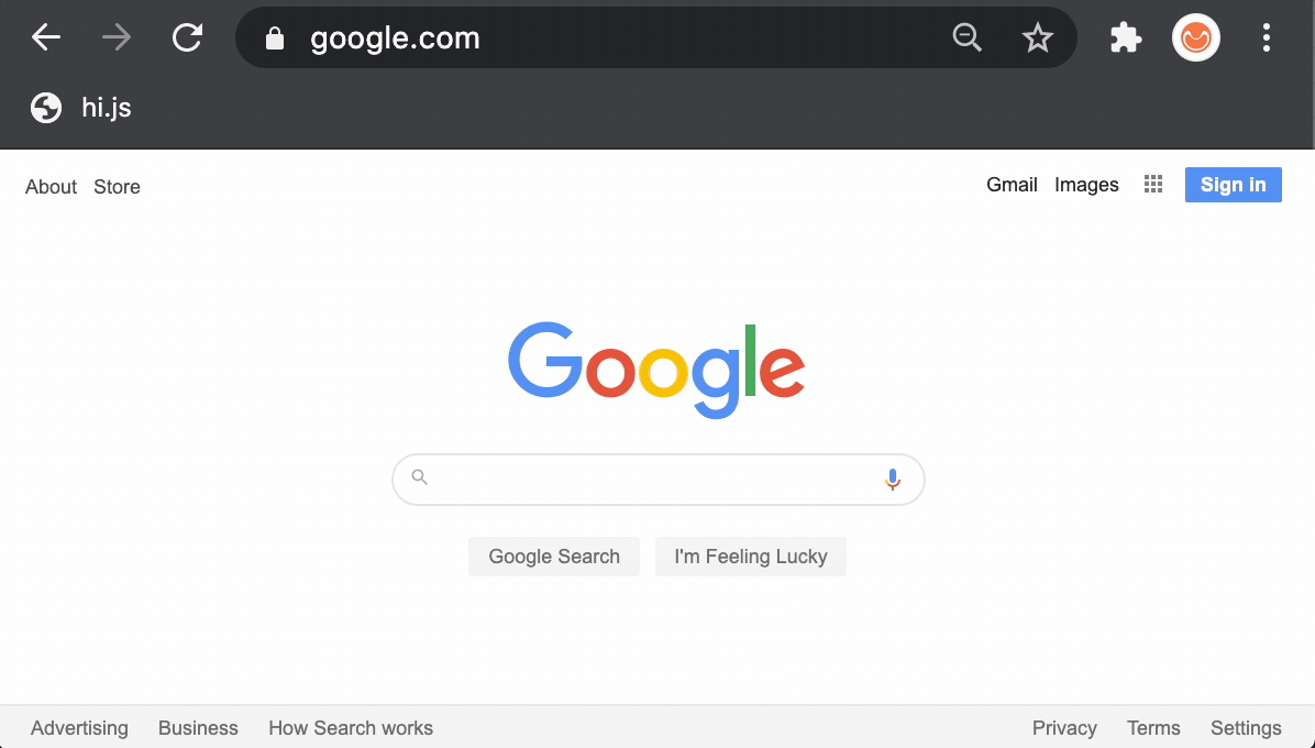 Invoking bookmarklets with URL bar autocomplete