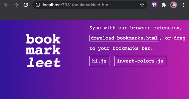 Example bookmarklet: invert colors